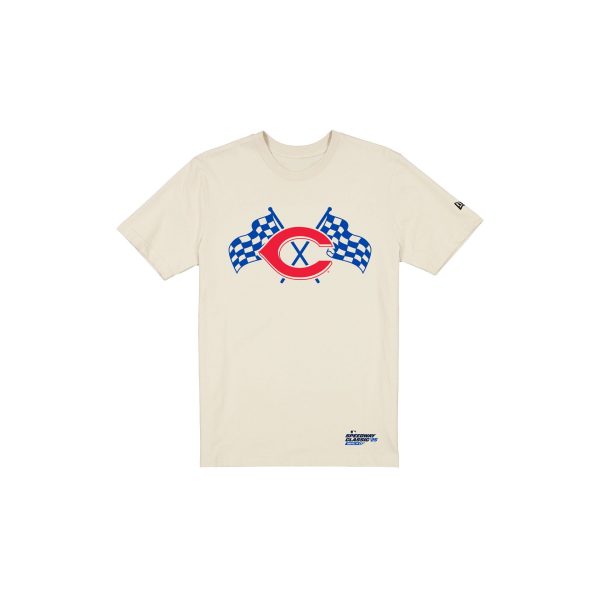 Cincinnati Reds Speedway Classic White T-Shirt