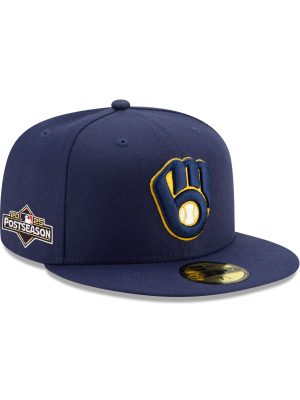 Milwaukee Brewers 2025 Postseason Side Patch 59FIFTY Fitted Hat
