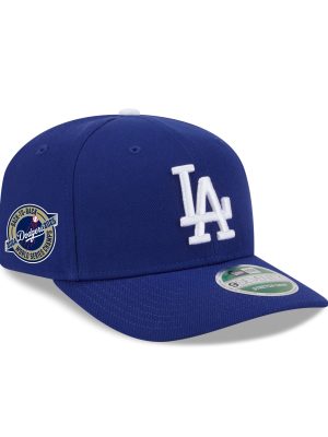 Los Angeles Dodgers 2025 World Series Champions Back-to-Back Circle Patch 9SEVENTY Stretch-Snap Hat