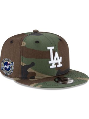 Los Angeles Dodgers 2025 World Series Champions Back-to-Back Circle Patch Camo 9FIFTY Snapback Hat