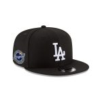 Los Angeles Dodgers 2025 World Series Champions Back-to-Back Circle Patch Black 9FIFTY Snapback Hat