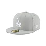 Los Angeles Dodgers 2025 World Series Champions Back-to-Back Circle Patch Gray 59FIFTY Fitted Hat