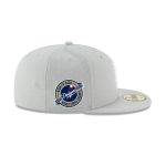 Los Angeles Dodgers 2025 World Series Champions Back-to-Back Circle Patch Gray 59FIFTY Fitted Hat