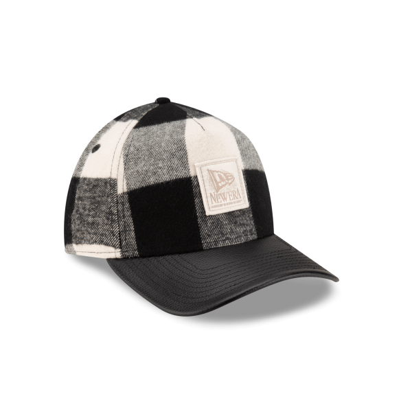 Lumber Plaid College White 9FORTY A-Frame Adjustable Hat