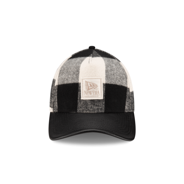 Lumber Plaid College White 9FORTY A-Frame Adjustable Hat