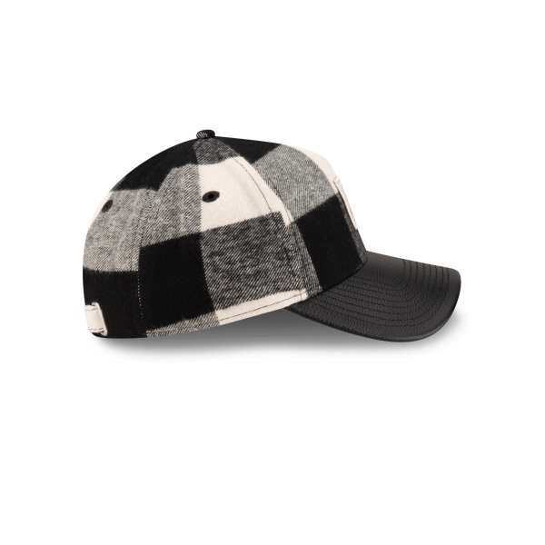 Lumber Plaid College White 9FORTY A-Frame Adjustable Hat