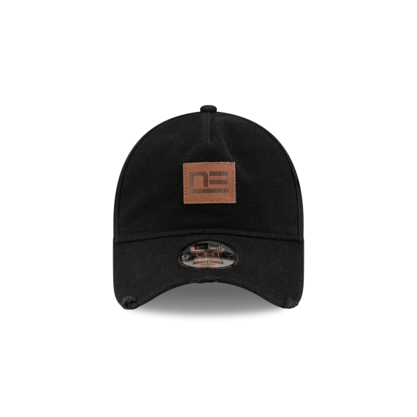 Forge Leather Patch Black 9FORTY A-Frame Adjustable Hat