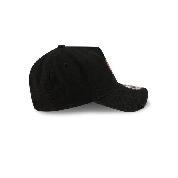 Forge Leather Patch Black 9FORTY A-Frame Adjustable Hat