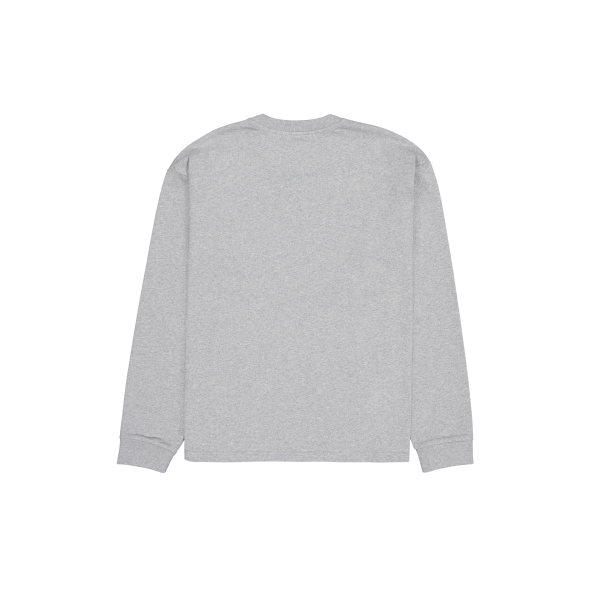 Aurora Heather Gray Long Sleeve Pocket T-Shirt