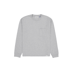 Aurora Heather Gray Long Sleeve Pocket T-Shirt
