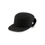 Tempest Dog Ear Black Pillbox Hat