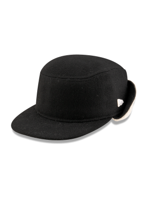 Tempest Dog Ear Black Pillbox Hat
