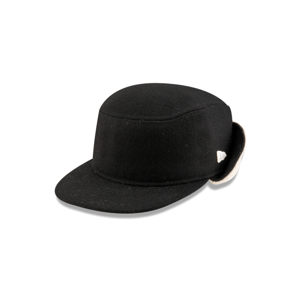Tempest Dog Ear Black Pillbox Hat