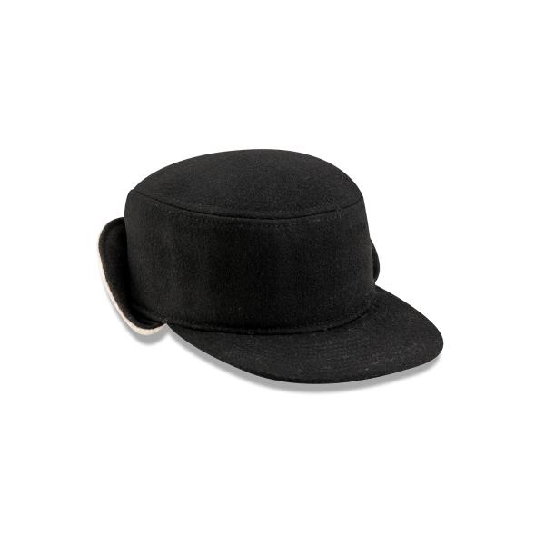 Tempest Dog Ear Black Pillbox Hat