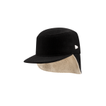 Tempest Dog Ear Black Pillbox Hat