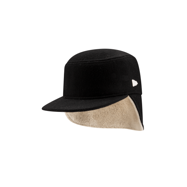 Tempest Dog Ear Black Pillbox Hat