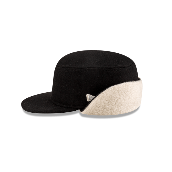 Tempest Dog Ear Black Pillbox Hat