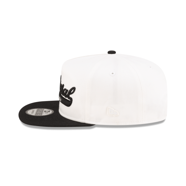 Official College White Golfer Snapback Hat