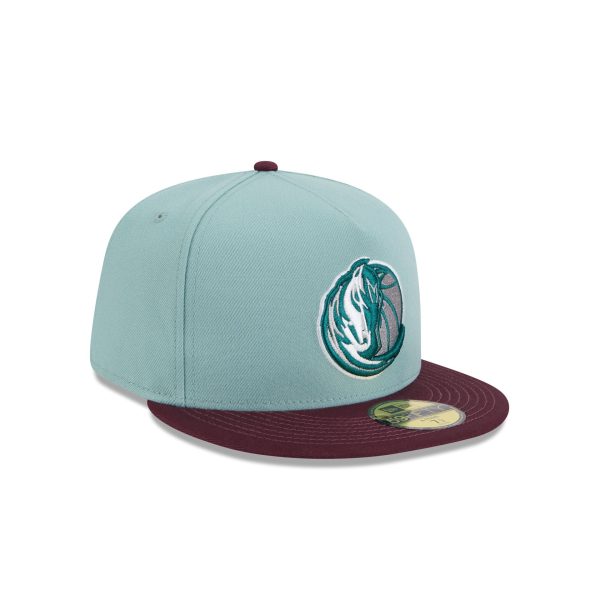 Dallas Mavericks Beach Kiss Blue 59FIFTY A-Frame Fitted Hat