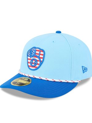 Milwaukee Brewers Independence Day 2025 Low Profile 59FIFTY Fitted Hat