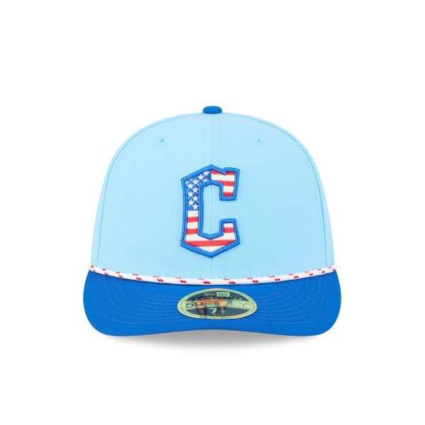 Cleveland Guardians Independence Day 2025 Low Profile 59FIFTY Fitted Hat