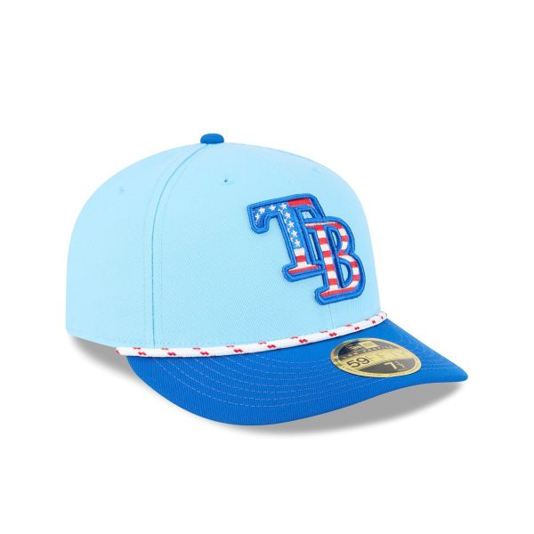 Tampa Bay Rays Independence Day 2025 Low Profile 59FIFTY Fitted Hat