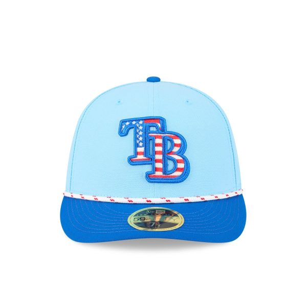 Tampa Bay Rays Independence Day 2025 Low Profile 59FIFTY Fitted Hat