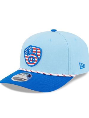 Milwaukee Brewers Independence Day 2025 9SEVENTY Stretch-Snap Hat