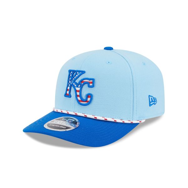 Kansas City Royals Independence Day 2025 9SEVENTY Stretch-Snap Hat