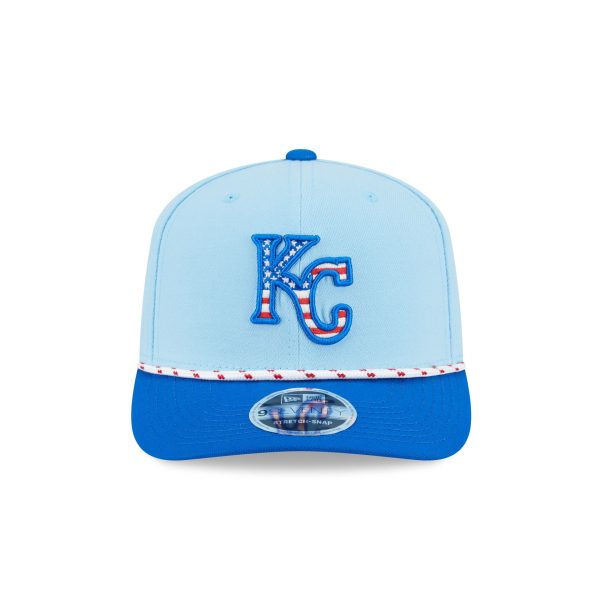 Kansas City Royals Independence Day 2025 9SEVENTY Stretch-Snap Hat
