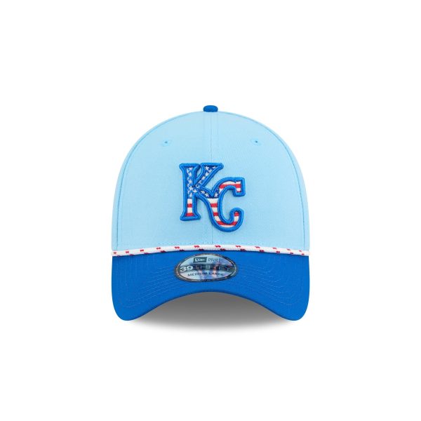 Kansas City Royals Independence Day 2025 39THIRTY Stretch Fit Hat