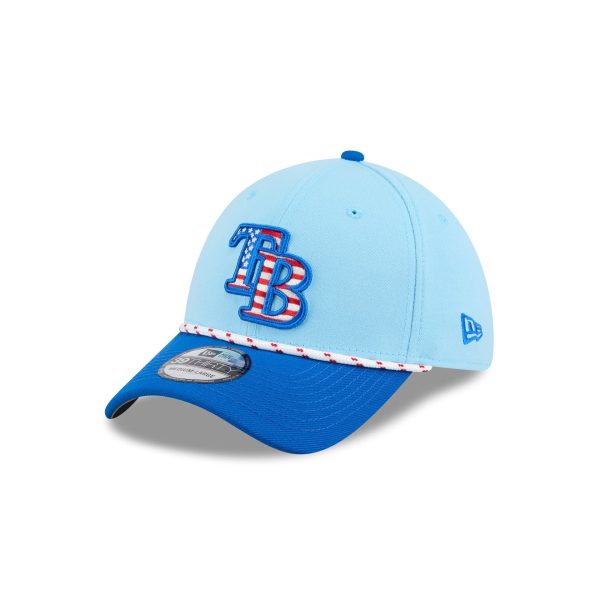 Tampa Bay Rays Independence Day 2025 39THIRTY Stretch Fit Hat