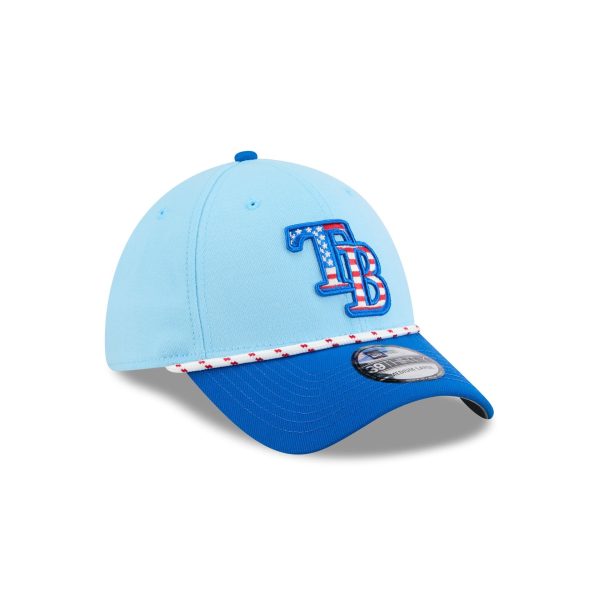Tampa Bay Rays Independence Day 2025 39THIRTY Stretch Fit Hat