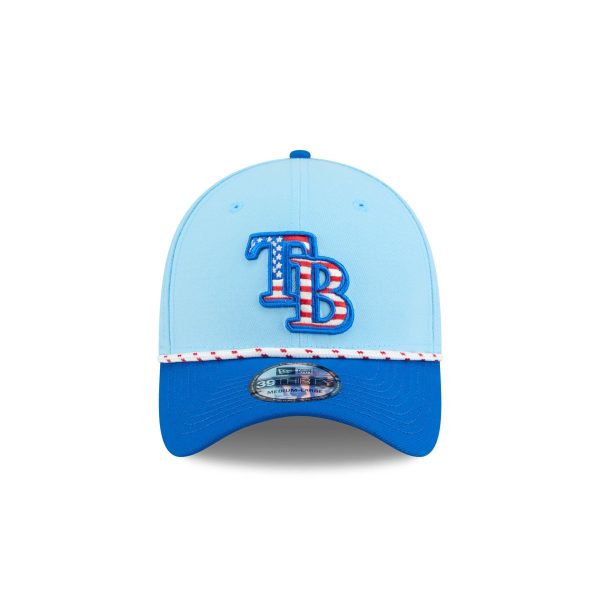 Tampa Bay Rays Independence Day 2025 39THIRTY Stretch Fit Hat