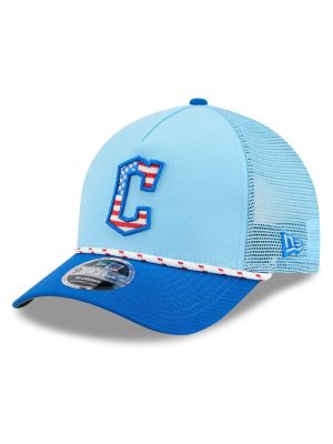 Cleveland Guardians Independence Day 2025 9FORTY M-Crown A-Frame Trucker Hat