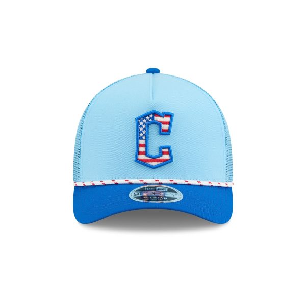 Cleveland Guardians Independence Day 2025 9FORTY M-Crown A-Frame Trucker Hat