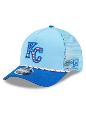 Kansas City Royals Independence Day 2025 9FORTY M-Crown A-Frame Trucker Hat