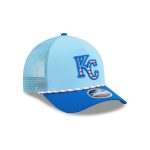 Kansas City Royals Independence Day 2025 9FORTY M-Crown A-Frame Trucker Hat