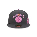 Pittsburgh Steelers Day of the Dead Graphite 59FIFTY Fitted Hat