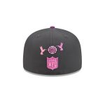 Pittsburgh Steelers Day of the Dead Graphite 59FIFTY Fitted Hat