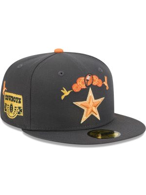 Dallas Cowboys Day of the Dead Graphite 59FIFTY Fitted Hat