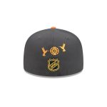 Anaheim Ducks Day of the Dead Graphite 59FIFTY Fitted Hat
