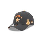 Dallas Cowboys Day of the Dead Graphite 9FORTY A-Frame Snapback Hat