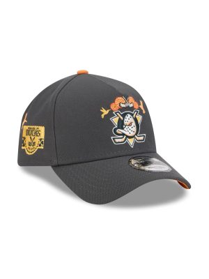 Anaheim Ducks Day of the Dead Graphite 9FORTY A-Frame Snapback Hat