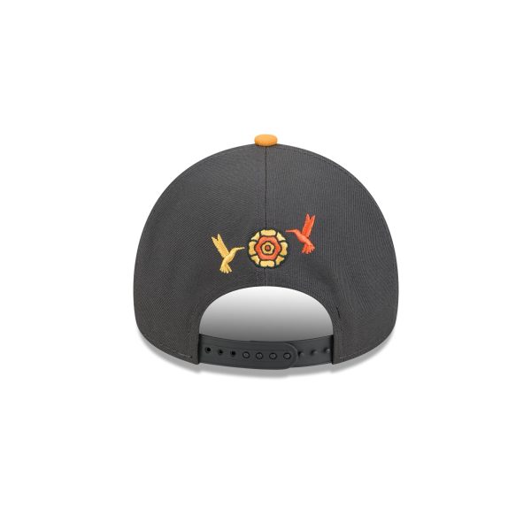 Athletics Day of the Dead Graphite 9FORTY A-Frame Snapback Hat