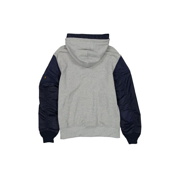 Alpha Industries x Boston Red Sox Gray MA-1 Full Zip Fleece Jacket