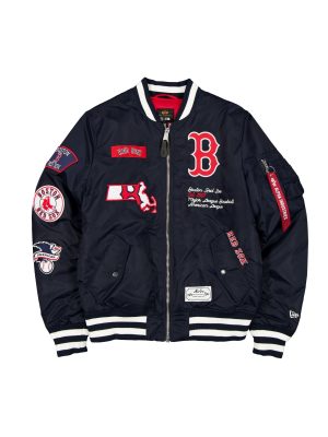 Alpha Industries x Boston Red Sox Navy MA-1 Bomber Jacket