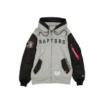 Alpha Industries x Toronto Raptors Gray MA-1 Full Zip Fleece Jacket