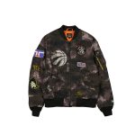 Alpha Industries x Toronto Raptors Black Camo MA-1 Bomber Jacket