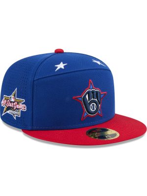 Milwaukee Brewers 2025 All-Star Game Workout Split Panel 59FIFTY Fitted Hat